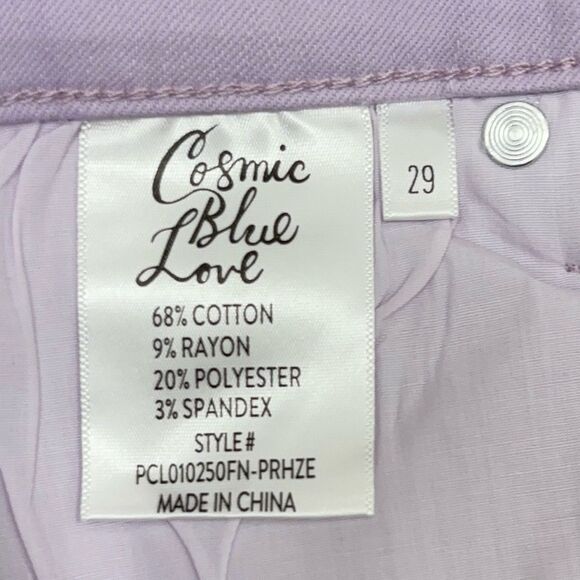Cosmic Blue Love Lavender High-Waisted Cropped Jeans | Size 29 | NEW - Picture 9 of 9